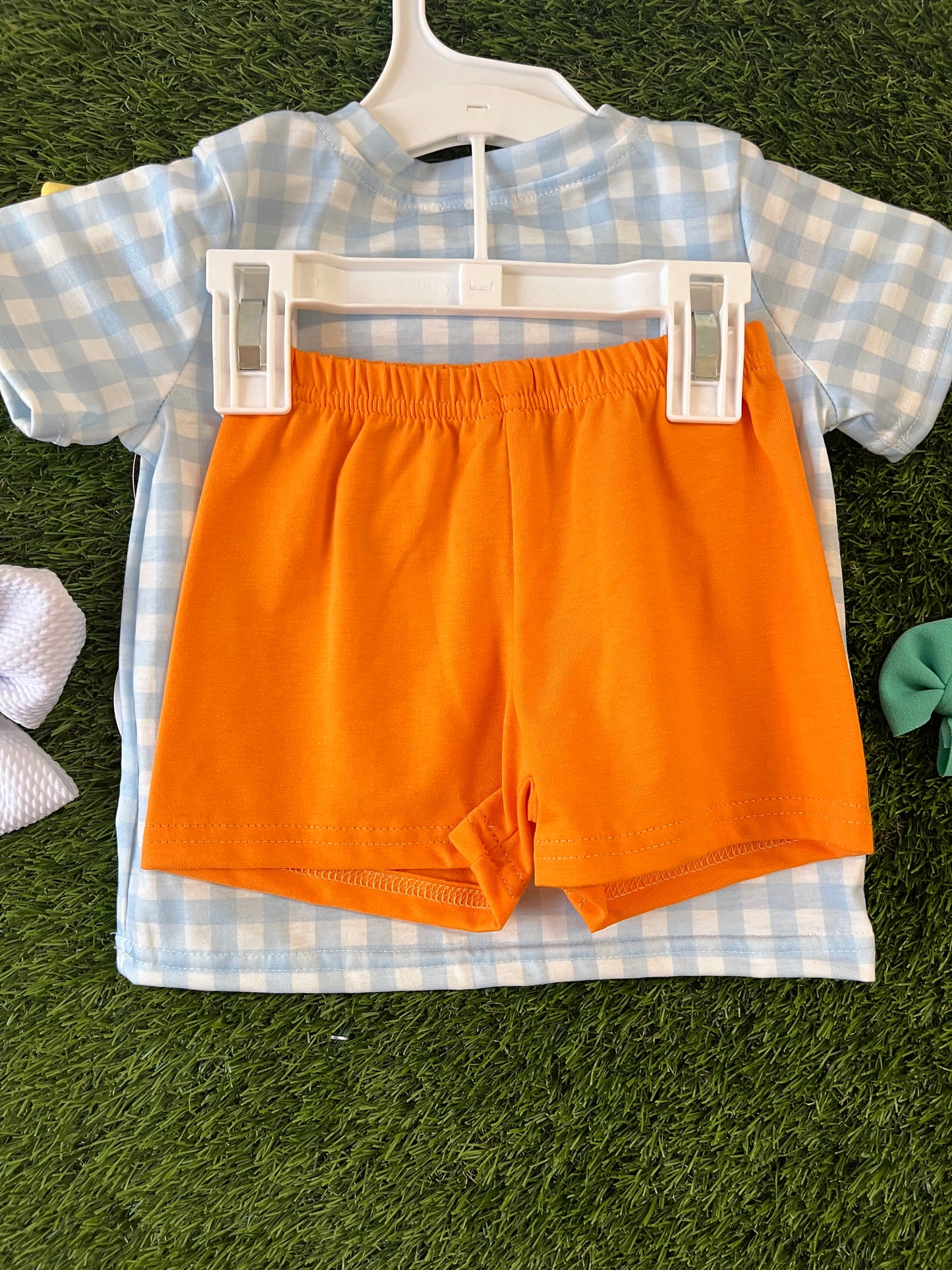 Blue dog short set