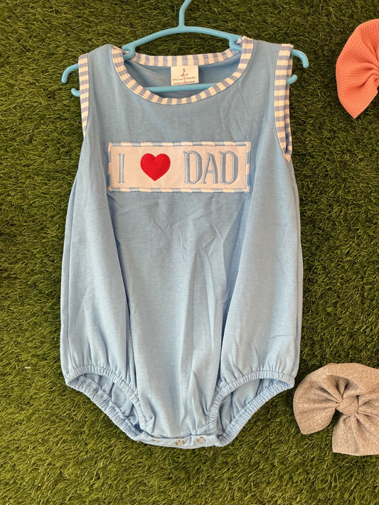 I love dad boys bubble