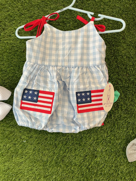 American flag sun bubble